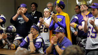 "Man In Purple Sombrero" Arrested After Massive Brawl Outside Vikings-Packers Game